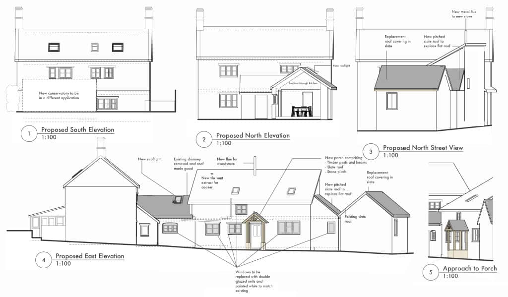Listed Building Planning Application Front Elevation