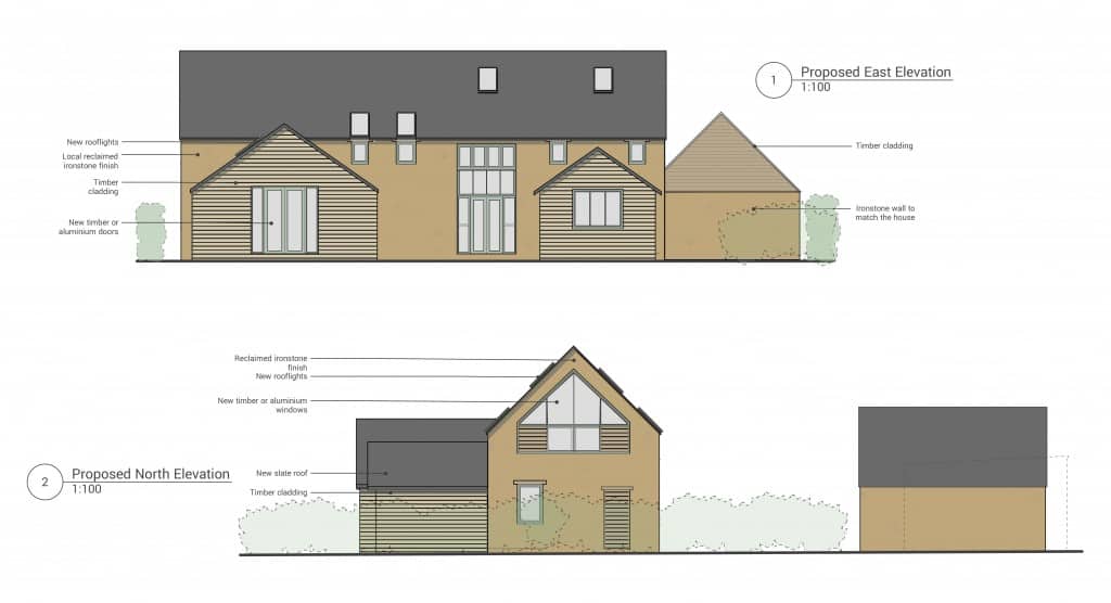East and North elevations