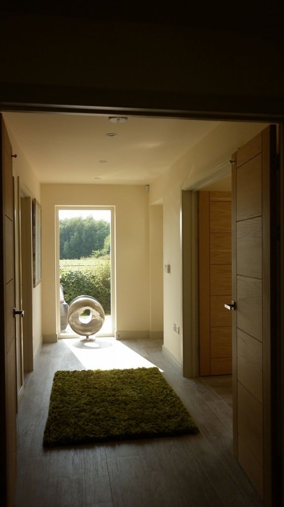 Lots of light in a hemp prefab house