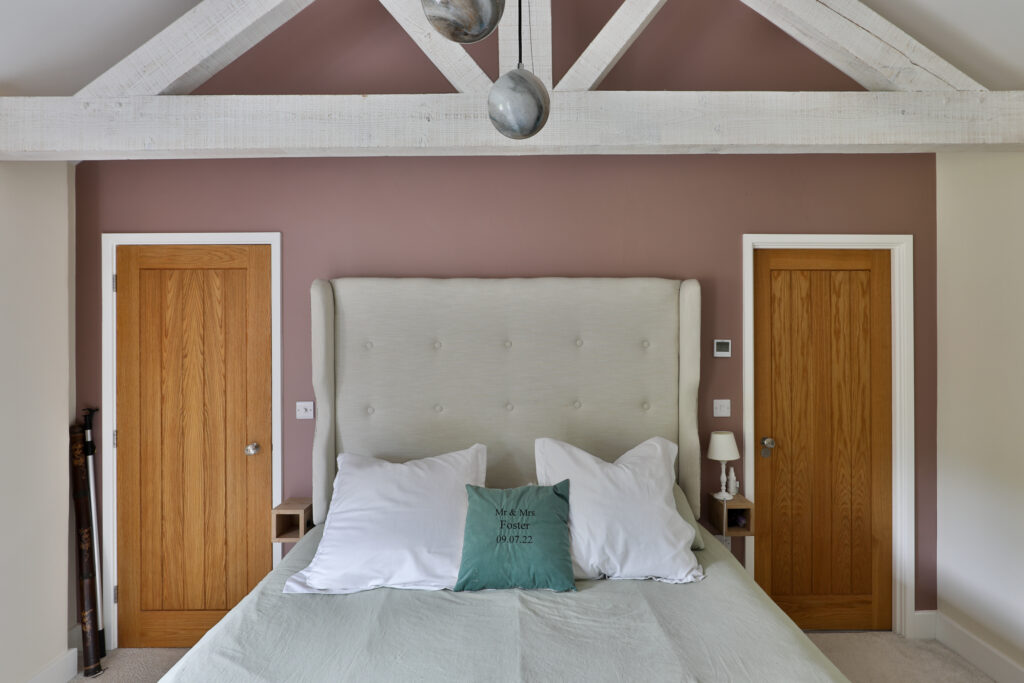 Barn conversion bedroom
