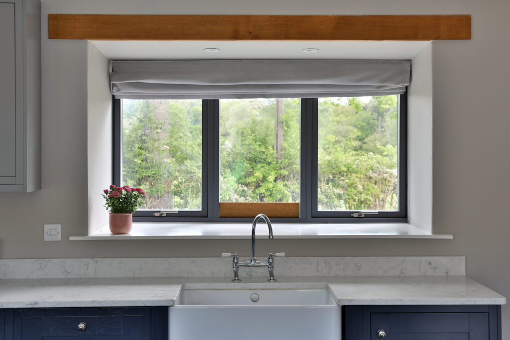 barn conversion kitchen window