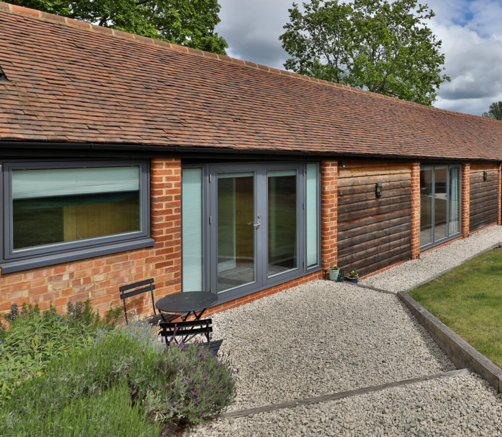 Barn conversion garden